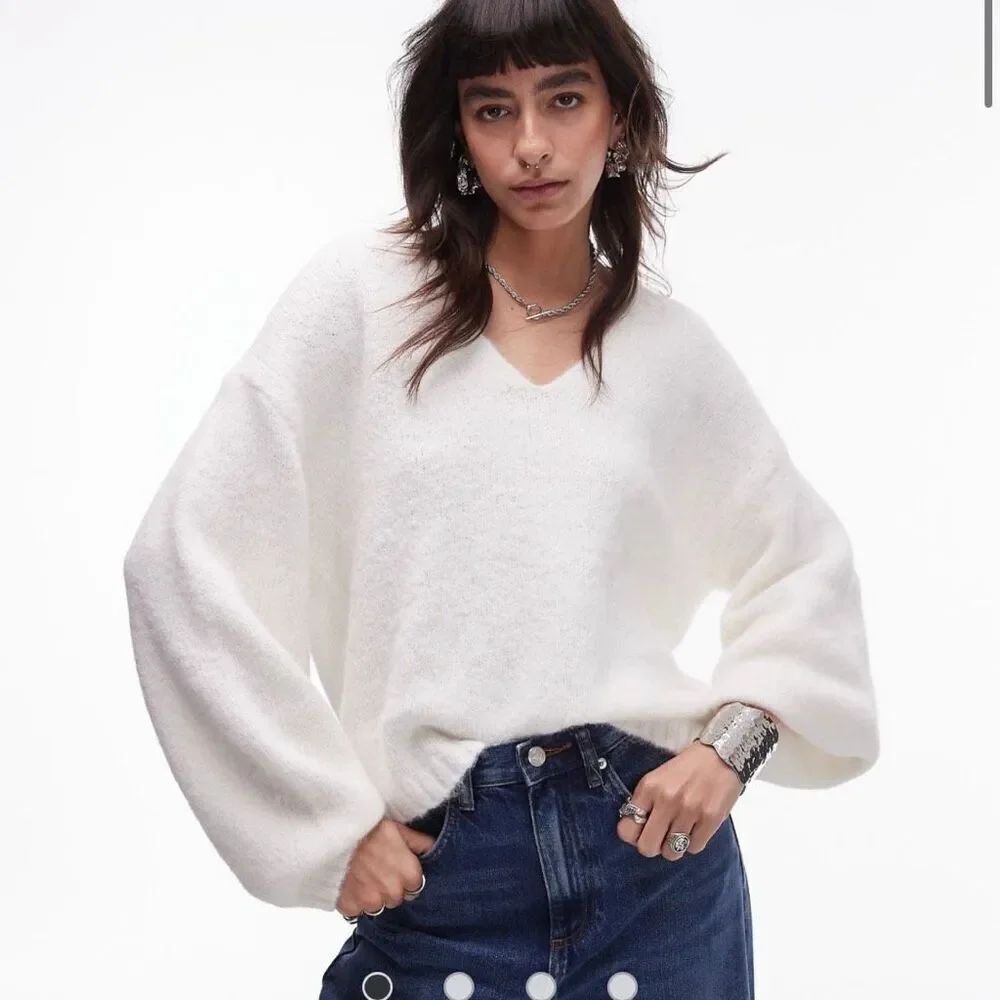 NWT Topshop 12 ivory sweater (v1)